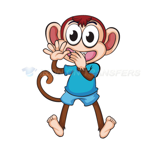 Monkey Iron-on Stickers (Heat Transfers)NO.8649